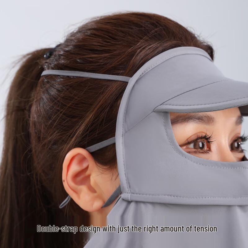 MEET SUNNY Ice Silk Sun Protection Face Mask with Brim