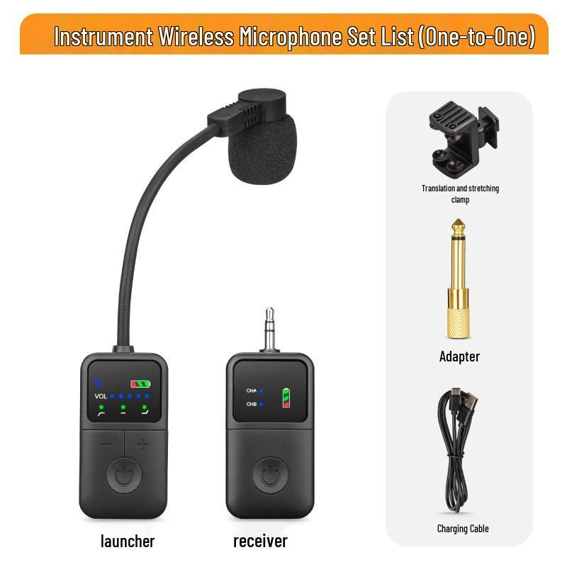 

Violin Wireless Instrument Microphone - High-Fidelity for Stage, Recording, and Amplification