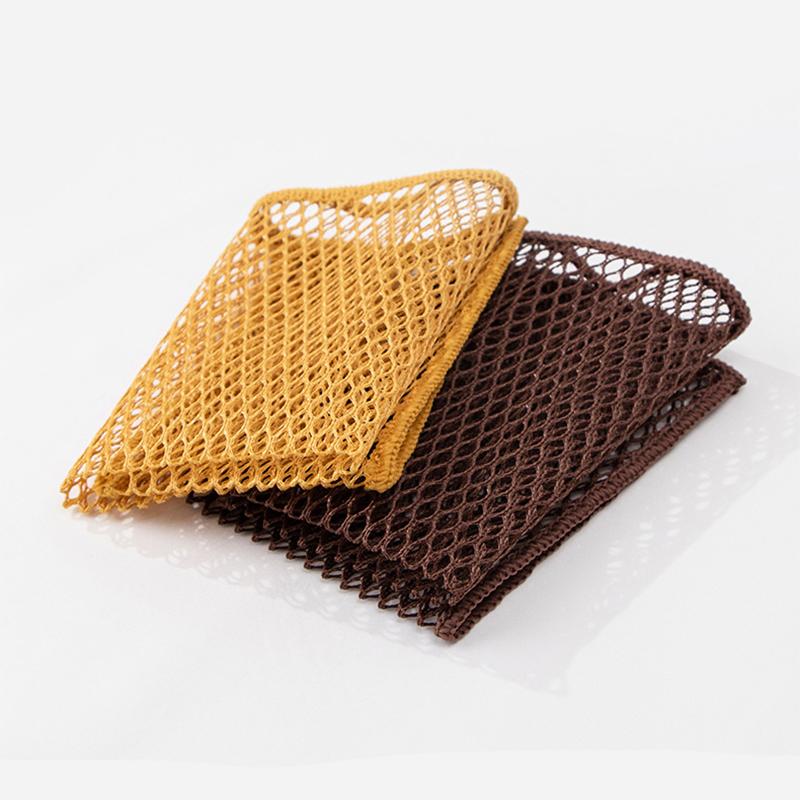 3/5/10 Peças Pano de Limpeza de Malha Pano Esfregão Reutilizável para Panelas Frigideiras Pratos Fibra Extradensa Multiusos Não Arranha Substituição Lã de Aço
