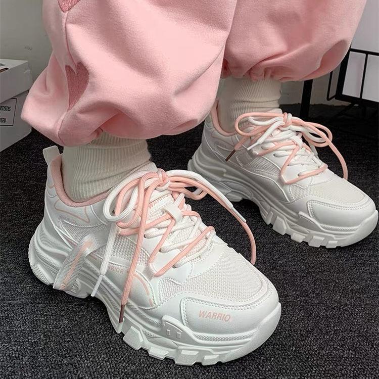 New Women Sneakers Non-slip Outdoors Lace-Up Breathable Mesh Tennis  Spring Casual Female Vulcanized Shoes Zapatillas Mujer