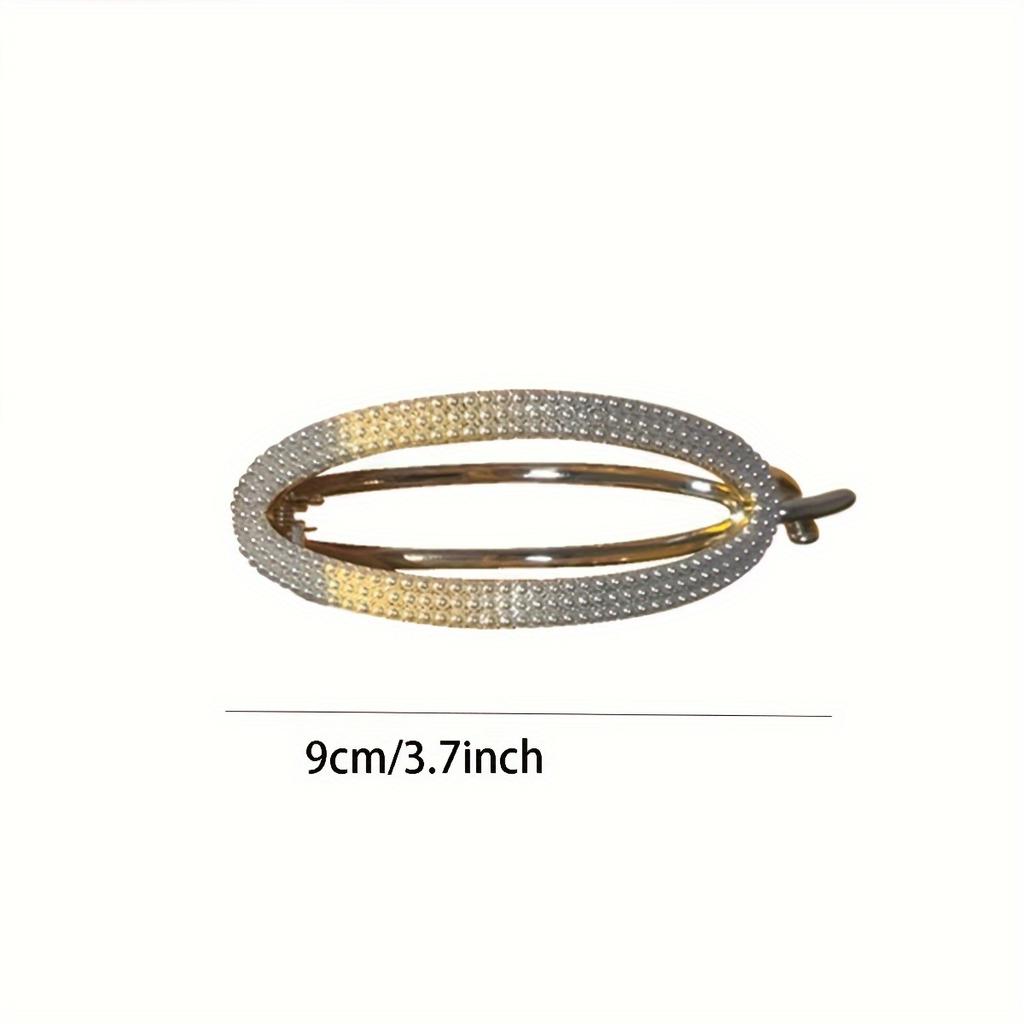 1pc Elegant Rhinestone Decorative Hair Claw Clip | Vintage Non Slip Hair Grab Clip for Women and Daily Use Wear