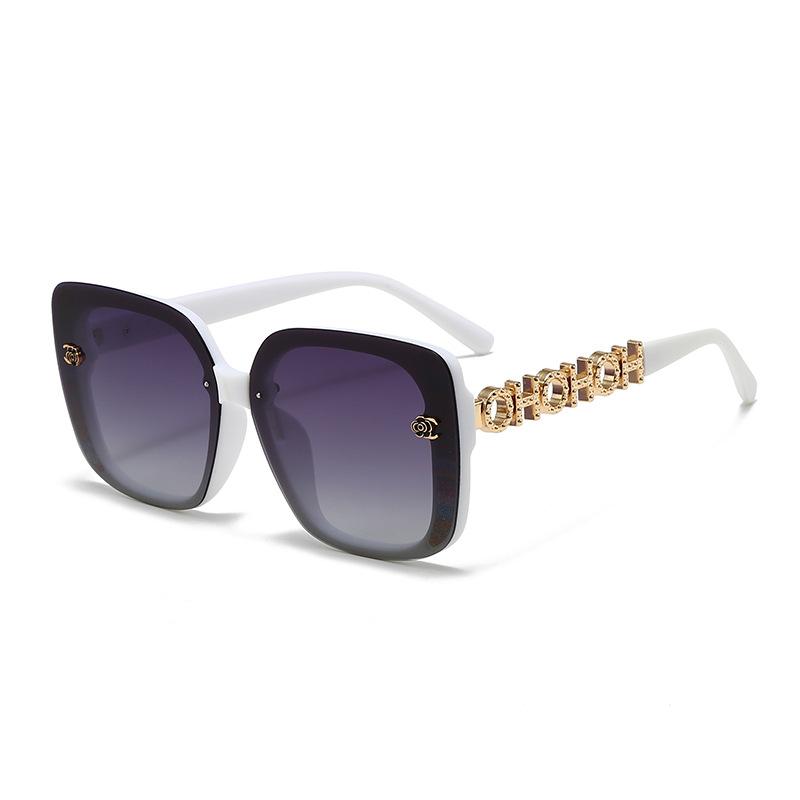 Light luxury polarized sunglasses women's high sense large frame versatile sunglasses Internet celebrity live glasses tide