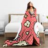 Joke Bear Blanket  Warm Novelty Plush Throw Blanket For Girls Boys Couch Chair Sofa Bed Flannel Bedspread Bed Cover