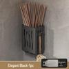 Wall-Mounted Breathable Chopstick & Spoon Holder with Drainage