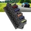 6 Way Blade Fuse Holder Box 12‑36V 6‑In‑6‑Out with 6pcs Fuse Universal Accessory for Car Truck