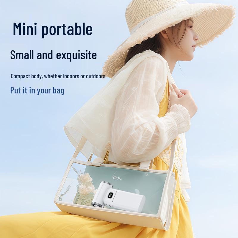 Compact Turbo Handheld & Neck Hanging Fan for Construction Sites – Portable Mini Fan Gift