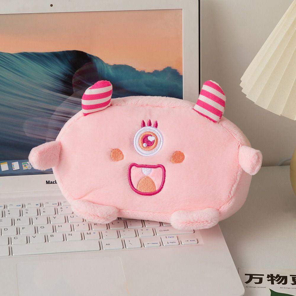 Stuffed Plush Pencil Bag Cute Design Stationery Bag INS Cartoon Pen Bag Office Supply