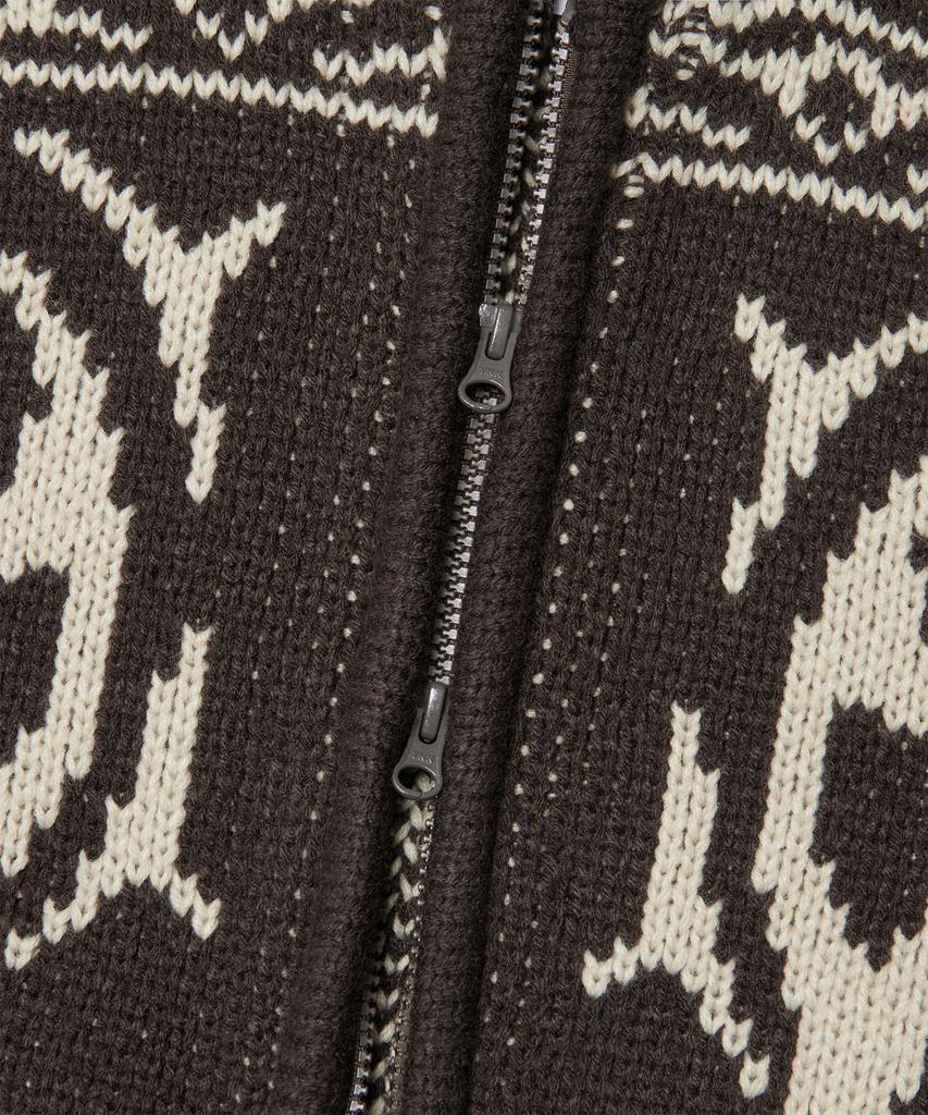 Nomaenyueol Cowichan Hooded Zip-Up - Brown