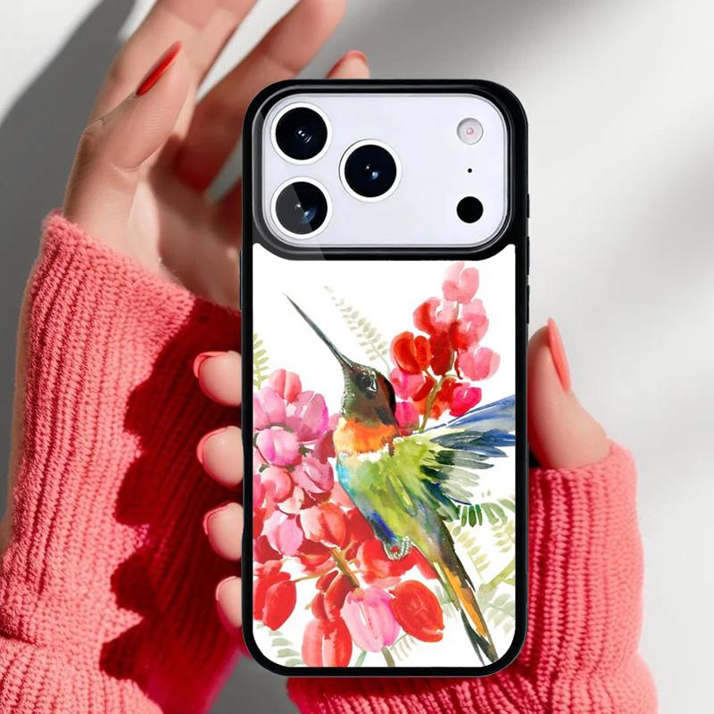 Lovely Birds Hummingbird Phone Case for iPhone 17 16 15 14 13 Pro Max Back Cover for 12 11 Pro Coque