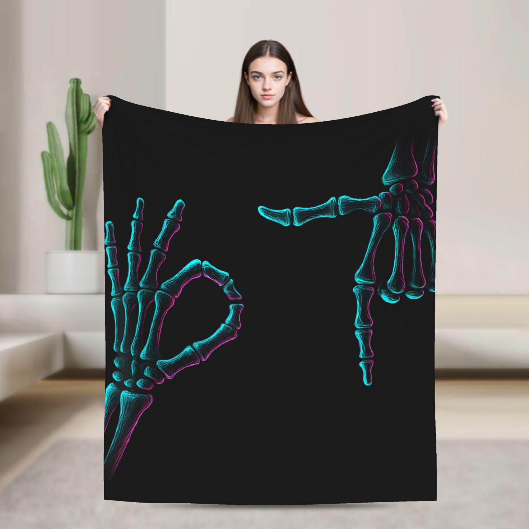 

67 Funny Six Seven Gen Alpha Z Halloween Blanket Plush Throw Blanket For Outdoor Travel Office Flannel Bedspread Bed Cover 30x40in