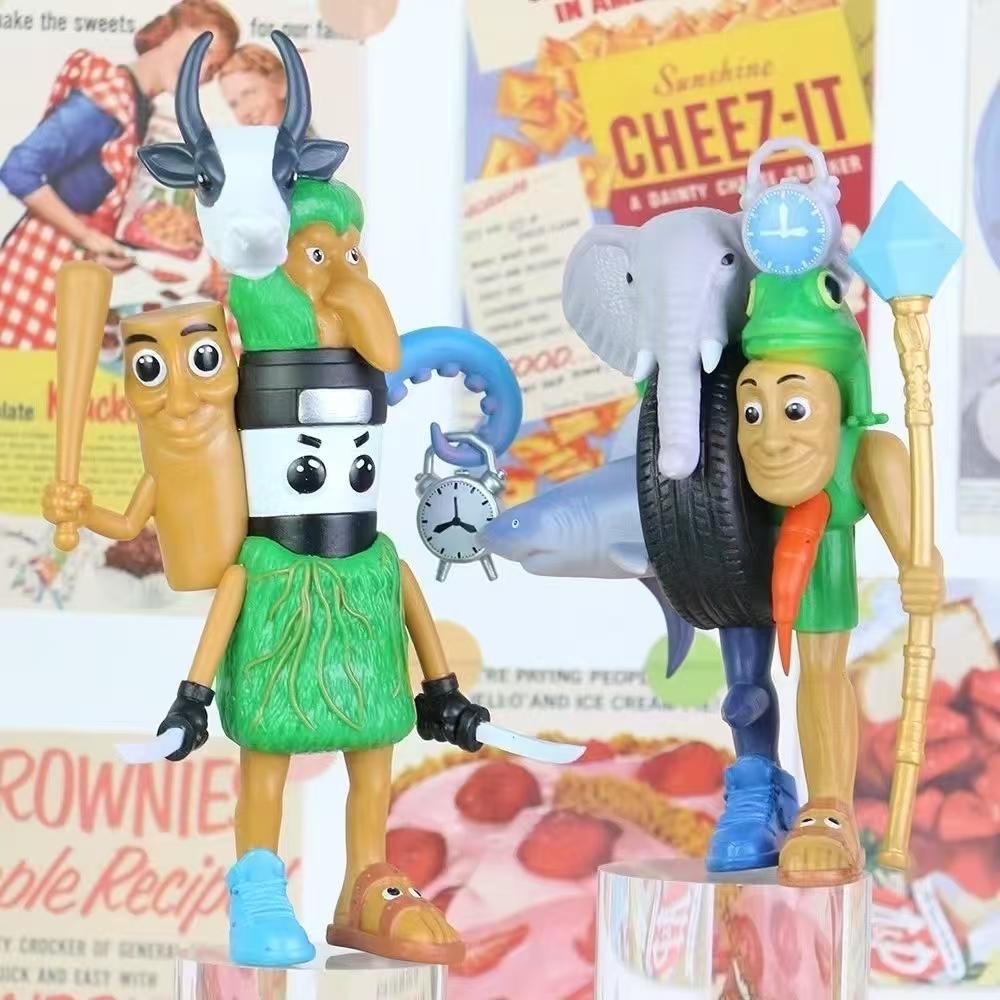 Tung Tung Sahur Action Figure Toy Tralalero TralalaLiriLi LarllaBoneca Ambalam Figure Toys Figurines Desktop Ornament