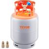 Rezervor de recuperare agent frigorific, Capacitate 50 LBS, Cilindru portabil 400 psi cu supapă Y pentru lichid/vapori