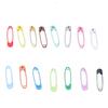 Safety Pins DIY Making Reliable Locking Design Glossy Bright Small Compact Sewing Accessories for Art Project15 Colors
