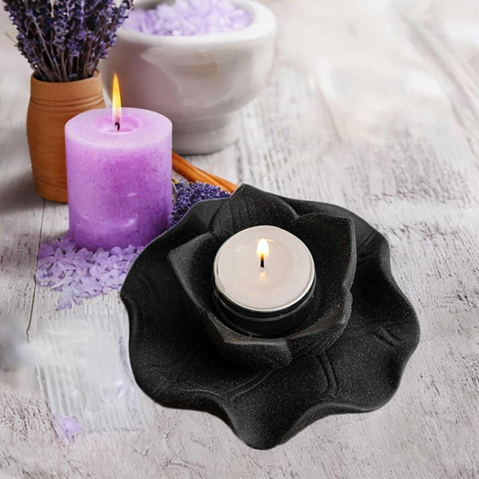 

Набор подставок для свечей Lotus для элегантного домашнего декора black