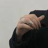 Index Finger Knuckle Ring Retro Bendable Chunky Ring Gothic Statement Joint Ring