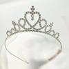 Crown Tiara Children's Little Princess Cute Girls Hair Accessories Crystal Diamond Crown Birthday Performance Accessories Hairband Hairpin