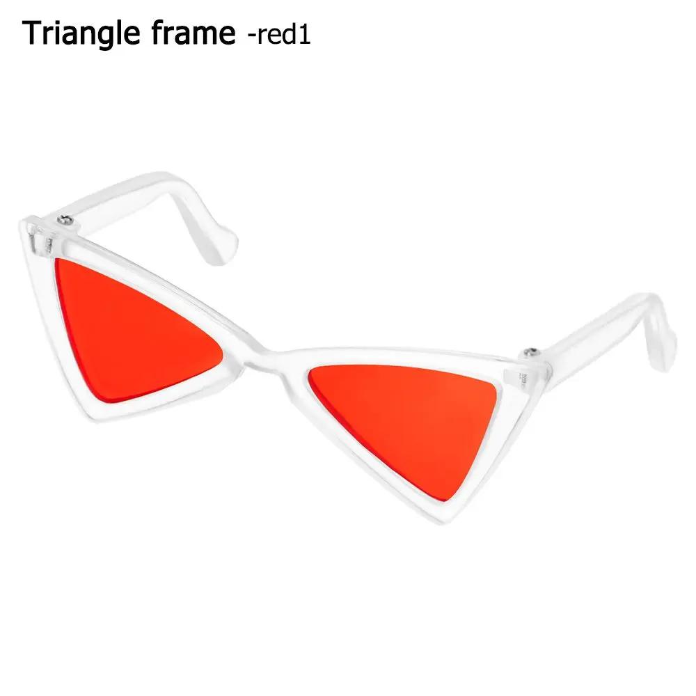 Pet Accessories Triangle Frames Mirror Multicolor Dog Sunglasses Pet Eyeglasses Square Glasses Cat Glasses