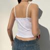 Women s Lace Trim Cami Tops Sleeveless Spaghetti Strap Slim Fit Vest Crop Tops