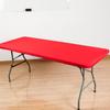 Table Cover Solid Color Waterproof with Anti-slip Elastic Band Camping Dirt-resistant