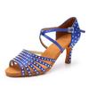 Scarpe da Ballo alla Moda Tacco Alto a Diamante Scarpe da Ballo Punta Aperta Latino Valzer Nuove Scarpe da Ballo Standard Internazionali