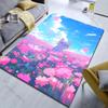 1PC Cat In Flower Field Pattern Rug Carpets for Bedroom Living Room Sofa Mat Creative Door Mat Cloakroom Home Decor