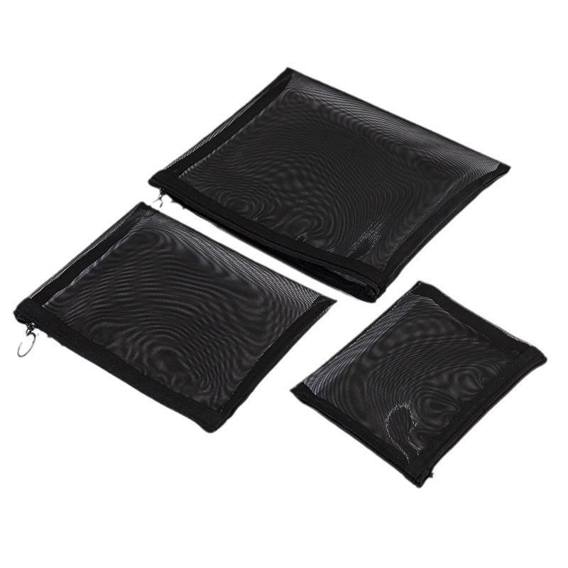 Nylon Mesh Cosmetic & Toiletry Bag Set for Travel & Home