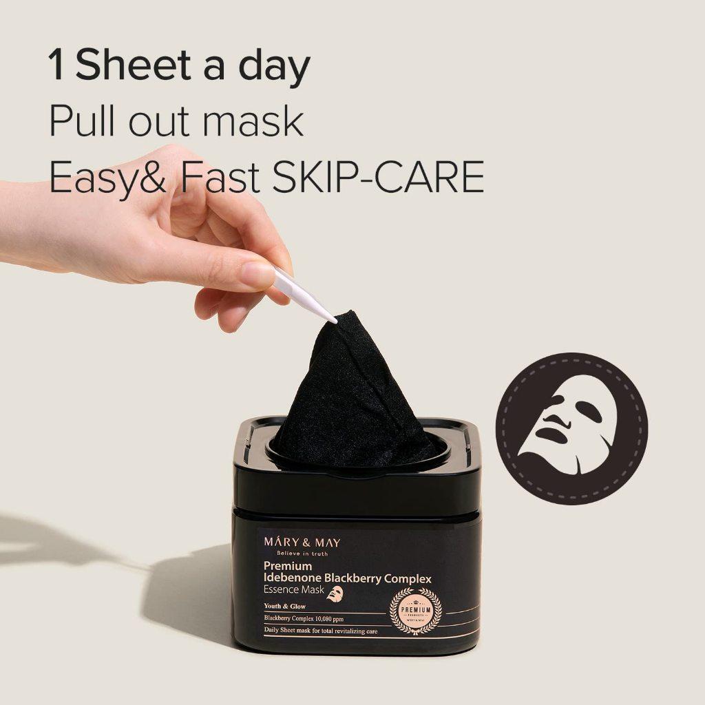 Mary&May Premium Idebenon Blackberry Complex Ampoule Mask 20EA/250g