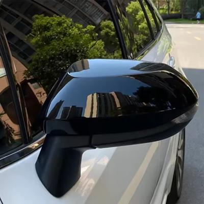 For Mazda 2 Hybrid 2024 Rearview Mirror Cover Rear View Mirrors Rain Eyebrow Frame Trim ABS Sticker Car Styling Accessories