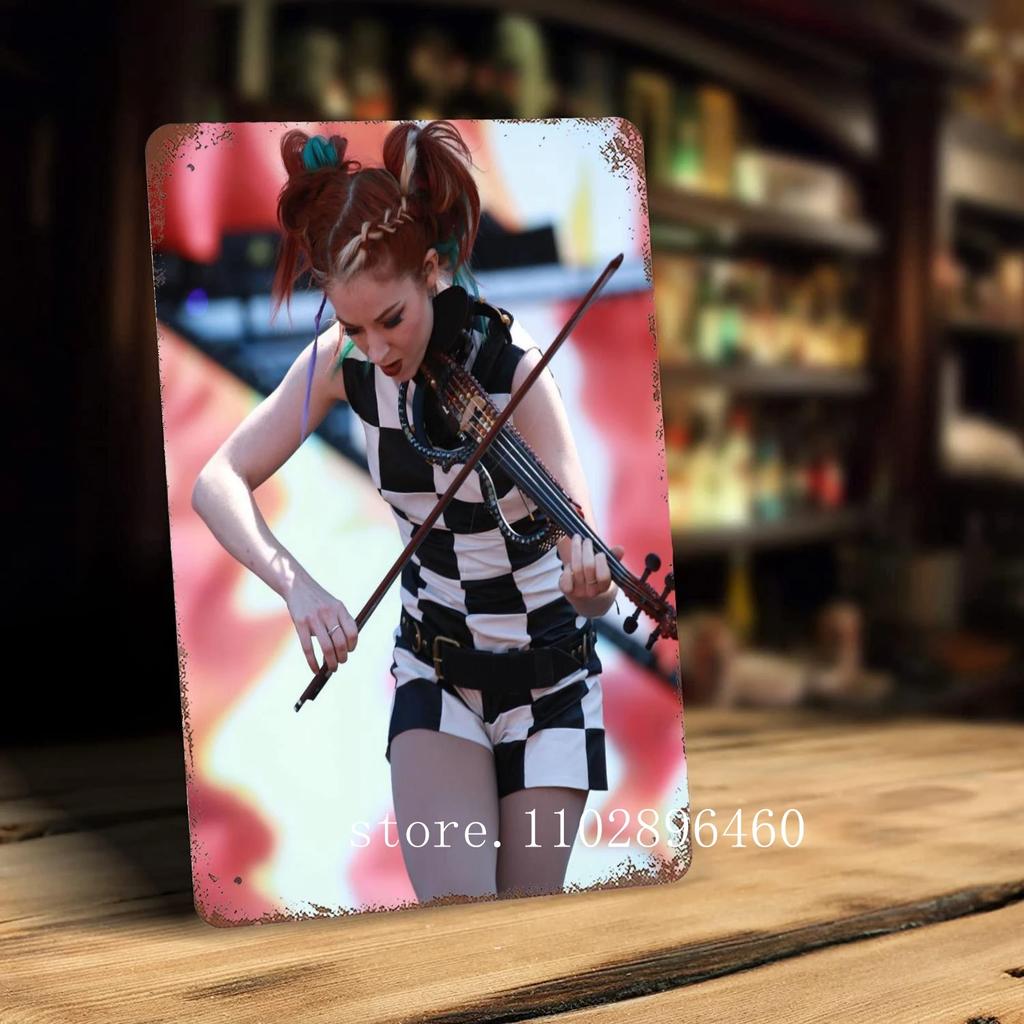 lindsey stirling Metal Plaques & Signs wall decor Vintage Tin Signs Captain Metal Poster Decor for Bar Pub Club Wall Decoration