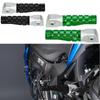 1 Pair CNC Aluminum Motorcycle Rear Passenger Foot Pegs Anti-slip Knurled Footrest Pedals Modified Parts Replacement