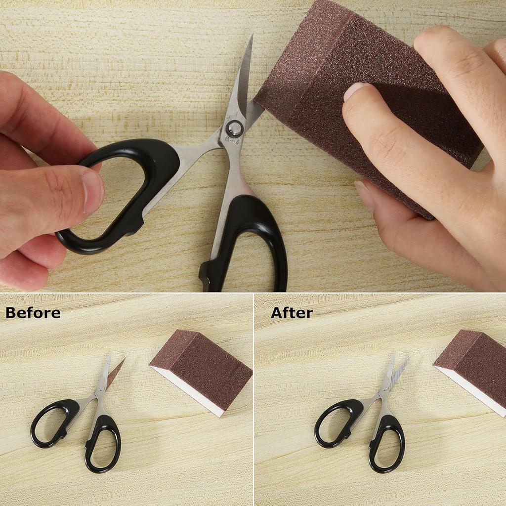 20 Pcs Sanding Sponge, 120 Grit Reusable Sanding Blocks for Wood & Metal Polishing and Kitchenware Cleaning