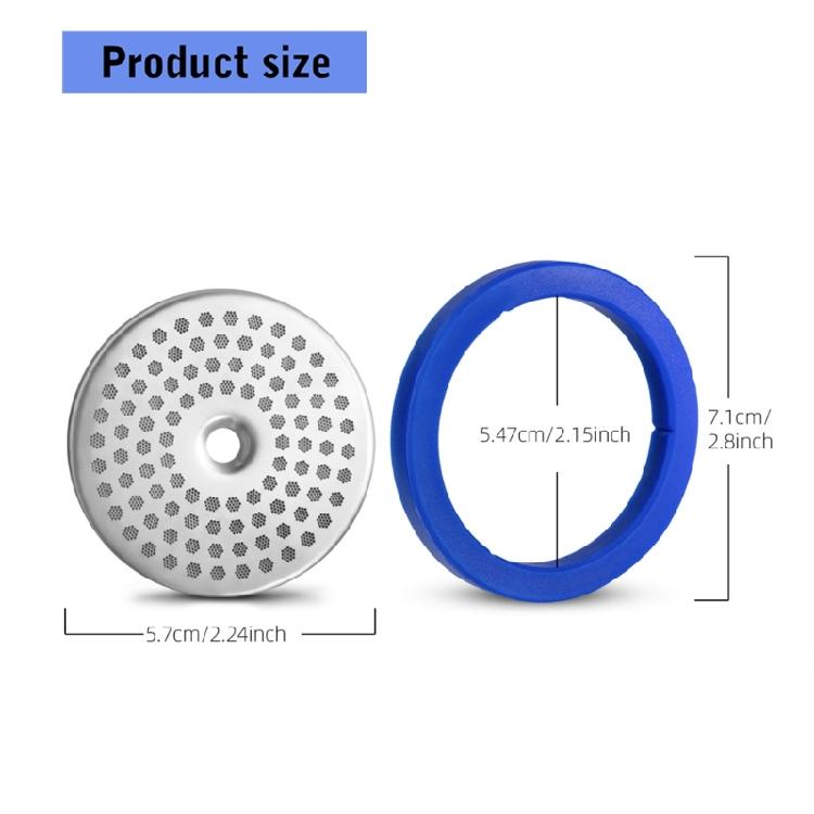 Coffee Machine Brewing Head Filter Net 57mm Water Distribution Net Shower Screen And Gasket Kitchen Appliance Accessory