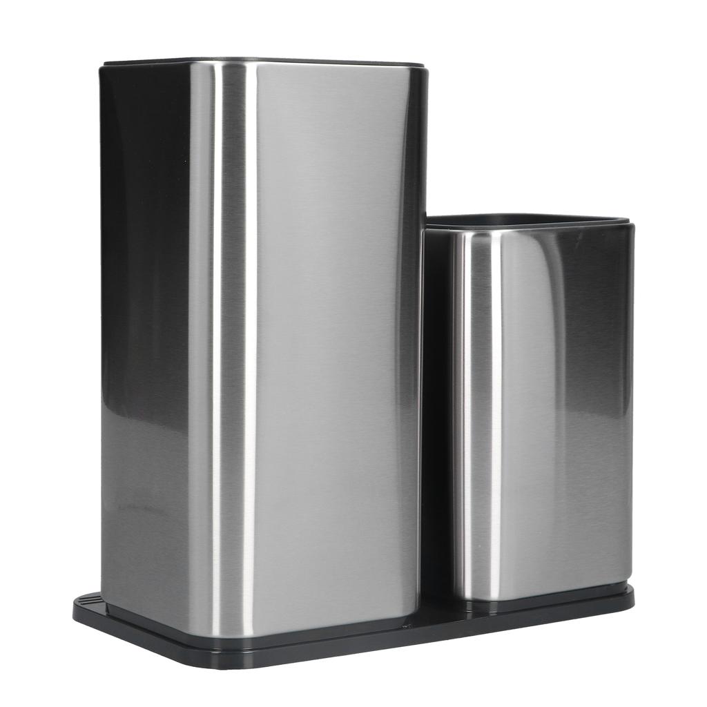 2 in 1 Knife Holder with Cutting Board Organizer Stainless Steel Kitchen Storage Accessory