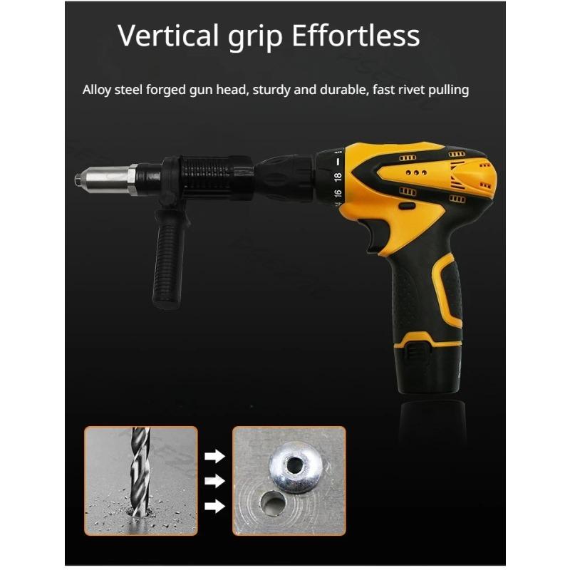 Electric Rivet Gun Conversion Joint Multi Specification Guide Nozzle Willow Gun Core Pulling Rivet Gun Electric Conversion Joint