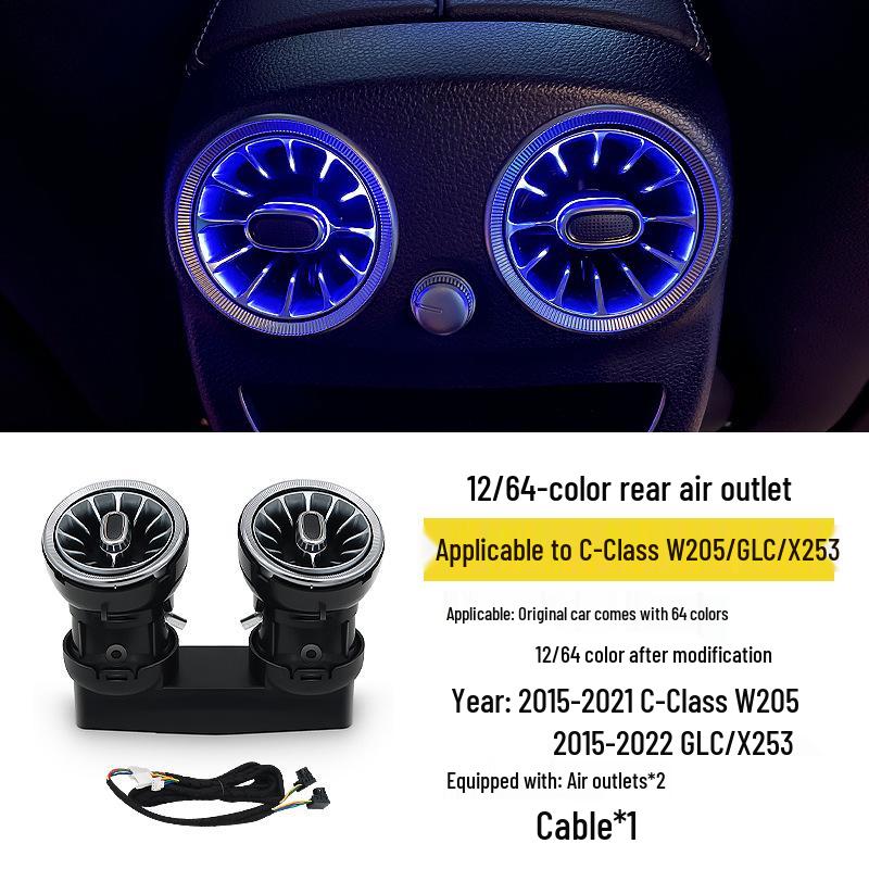 Mercedes Luminous Turbine Air Vent Ambient Light for C200L, GLC, C260L W205