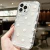 Englische weiße Blume ist geeignet für iPhone17pro Handyhülle Apple 15 sturzsicher 14/13promax neu 12 Kette