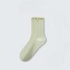 Female Spring and Autumn Cotton All Kinds of Wooden Ear Side Loose Mouth Breathable Boneless Tube Pile Socks