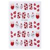 Nail Art Stickers Ins Valentine's Day Glitter Bear Heart Cupid's Arrow Back Adhesive Nail Stickers