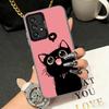 Black Cat Cartoon Cute Shockproof Phone Case for Samsung A17 A16 A15 A14 A37 A57 A36 A56 A26 A35 A55 A25 A34 A54 A24 A13 A23 A33