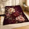 Peony Bouquet Coral Fleece Blanket
