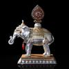 1 pc Tantric Supply Esoteric Buddhist Resin White Treasured Horse/ Moni Elephant Home/Temple Putting Decoration Crafts