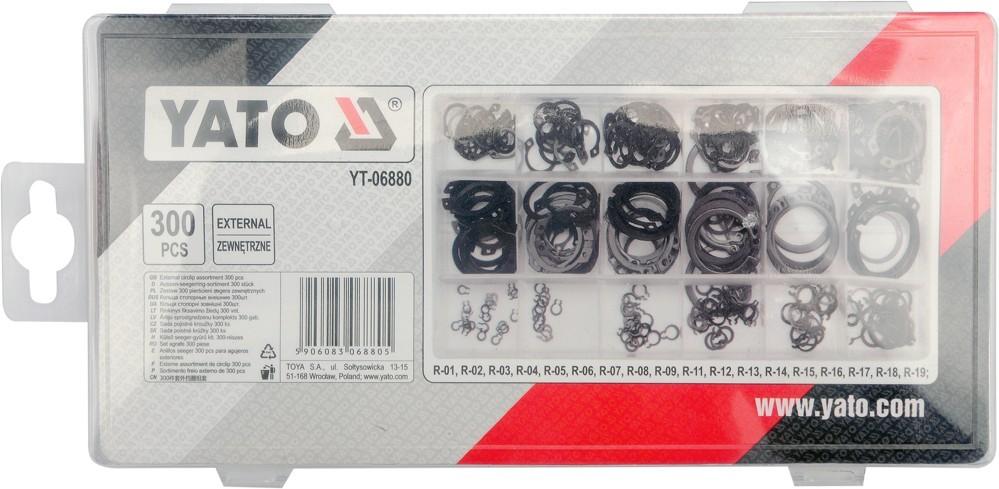 SET OF EXTERNAL RINGS 300 PCS. YT-06880 YATO