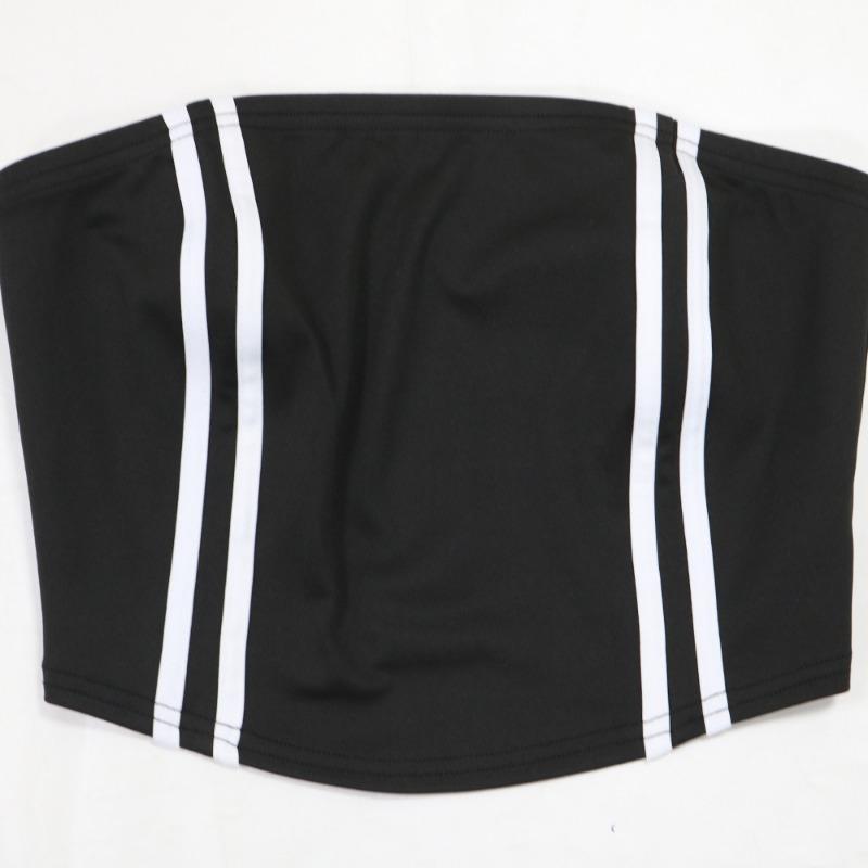 Women's Fashionable Bustier Top with Loose Trousers Casual Two-piece Set