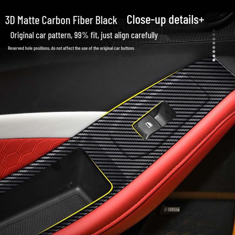 2021 MG5 Carbon Fiber Interior Anti-Kick Gear Shift & Console Sticker