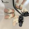 Fashion Women's Sandals Summer 2025 Outwear Fashion Flip Flops Floral Slippers Soft Sole Women Beach Slippers Size35 40 Pantuflas Mujer