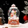 Boîte à musique fantaisie de Noël avec boule de cristal – Décoration princesse, cadeau pour anniversaire de fille