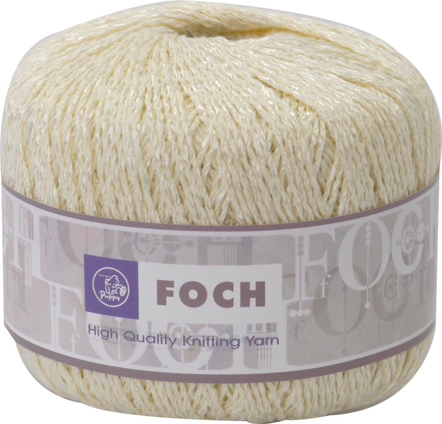 

Puppy Foch Medium Weight Pack of 10000136 Yarn, 801, White, 40g, Approx. 120m, 10,