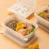 Ronghe Biologisch abbaubare Einweg-Viereckige Meal Prep Box aus Maisstärke