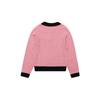 BALBI Gingham Check Collar Contrast Knit Sweater
