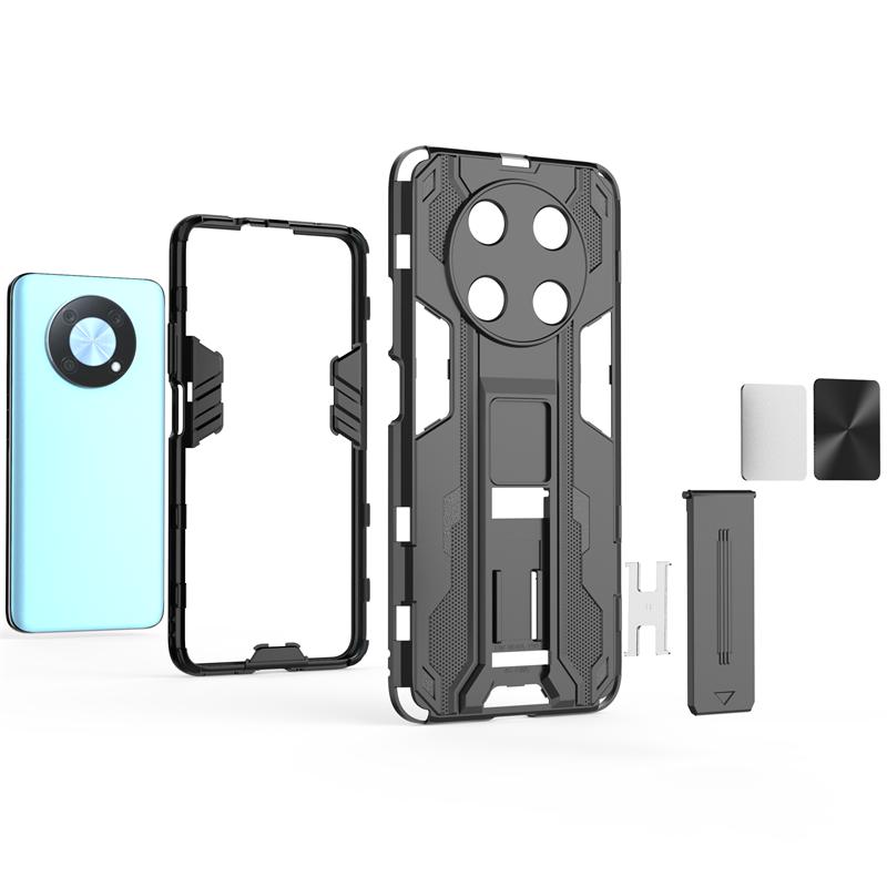 For Hauwei Nova Y90 Case Camera Protect Car Magnetic Stand Phone Case For Huawei Nova Y90 Y 90 90Y Armor Shockproof Back Cover